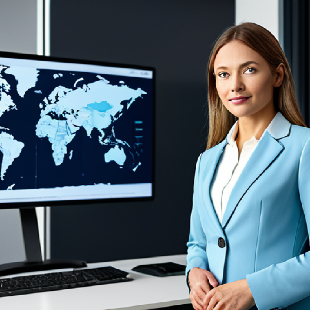 **
"A professional international communications specialist, fully clothed in a modest business suit, confidently presenting data-driven insights in a modern office setting, demonstrating a 30% increase in website traffic on a presentation screen. Safe for work, appropriate content, perfect anatomy, correct proportions, natural pose, professional lighting, high quality."
**